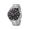 OROLOGIO POLSO CURREN 8309 UOMO ANALOGICO QUARZO MODERNO SILVER QUAD NERO