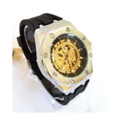 OROLOGIO POLSO YK G8508 UOMO ANALOGICO AUTOMATICO MODERNO FASHION SILVER