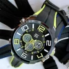 OROLOGIO POLSO ZCC UOMO ANALOGICO DIGITALE DUAL TIME SVEGLIA SPORT GIALLO NERO