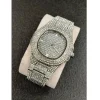 OROLOGIO POLSO ZCC UOMO DONNA QUARZO ACCIAIO MODA BRILLANTINI SILVER