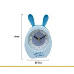 OROLOGIO SVEGLIA ANALOGICA A FORMA DI CONIGLIETTO DA TAVOLO PER BAMBINI TX-9124