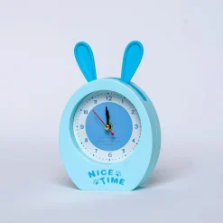 OROLOGIO SVEGLIA ANALOGICA A FORMA DI CONIGLIETTO DA TAVOLO PER BAMBINI TX-9124
