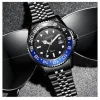 OROLOGIO UOMO DA POLSO IN ACCIAIO QUARZO NERO BLU NAUTICA MARE LONGBO SUBACQUEO