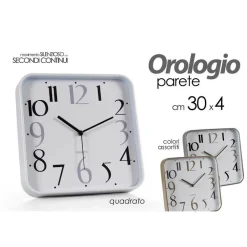 OROLOGIO 30X4 CM PARETE CLASSICO CASA MODERNO SILENZIOSO COLOR ASSORTITI 768200