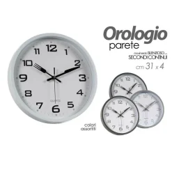 OROLOGIO 31X4CM DA PARETE CUCINA CLASSICO DESIGN POSATE MODERNO COLOR ASS 783272