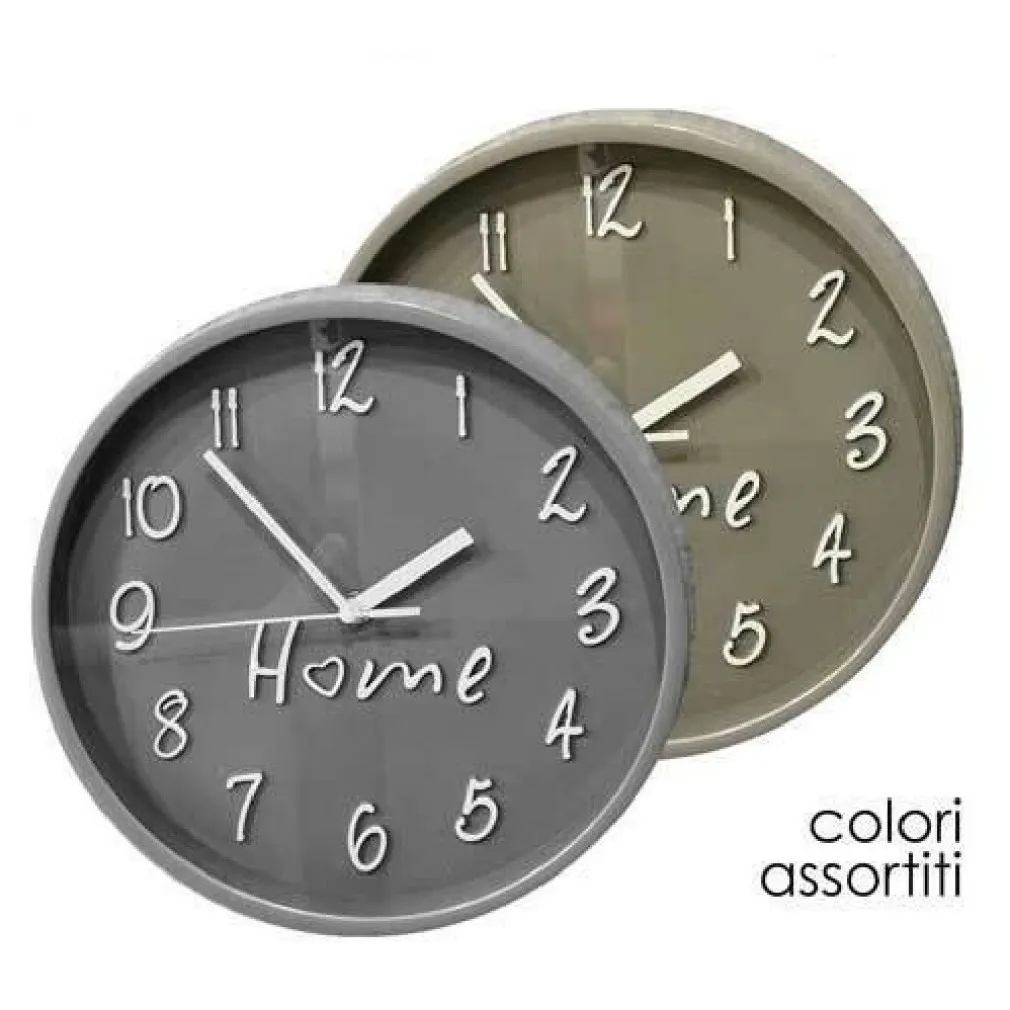 OROLOGIO 25X4CM PARETE HOME CLASSICO DESIGN MODERNO VARI COLORI ASSORTITI 798160