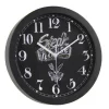 OROLOGIO 30X4X30CM DA PARETE BAR CAFFE RISTORANTE MODERNO NERO DECORI ASS 774621
