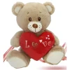 ORSO IN PELUCHE CON CUORE ROSSO "LOVE" 30 CM ORSETTO PUPAZZO SAN VALENTINO 94304