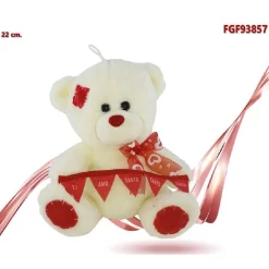 ORSO IN PELUCHE FIOCCO FESTONE TI AMO TANTO TANTO TANTO 22CM SAN VALENTINO 93857