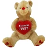 ORSO PELUCHE 90 CM CON CUORE STRINGIMI FORTE ORSACCHIOTTO SAN VALENTINO 96255