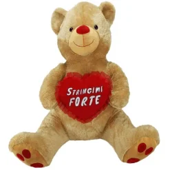 ORSO PELUCHE 90 CM CON CUORE STRINGIMI FORTE ORSACCHIOTTO SAN VALENTINO 96255