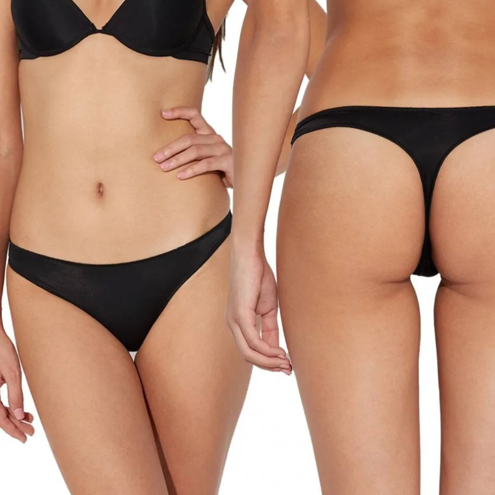 PACK 4 PERIZOMA ART. 8801 2X NERO 1X BIANCO 1X BEIGE INTIMO OUNO INVISIBILE