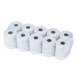 PACK 10 ROTOLI CARTA TERMICA ONE OFFICE PER CASSA 57MM X 35MT FORO 12MM 55GR.