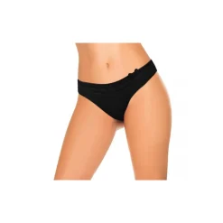 PACK 12 SLIP MOD. SWEEP CON MERLETTO E FIOCCO IN NERO E BIANCO F6207