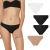 PACK 4 SLIP 2XNERO 1XBIANCO 1XBEIGE ART. 8806 INTIMO OUNO INVISIBILE TAGLIA M/L