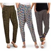 PACK DA 3 PANTALONI DA DONNA ALLA TURCA MOD. BLOSSOM FANTASIA FIORI