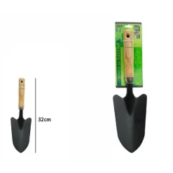 PALA PALETTA TERRA ATTREZZO DA GIARDINAGGIO GIARDINO MANICO IN LEGNO 32CM 59689