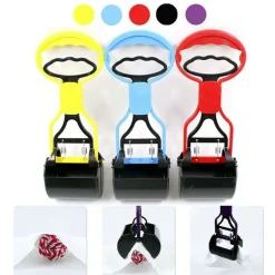 PALETTA RACCOGLI FECI PER CANI GATTI PINZA CON MANICO + 150 SACCHETTI ART.6118