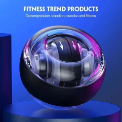 PALLA PER ALLENAMENTO RESISTENZA POLSO CON GIROSCOPIO LED ANTISTRESS RILASSANTE