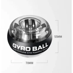 PALLA PER ALLENAMENTO RESISTENZA POLSO CON GIROSCOPIO LED ANTISTRESS RILASSANTE