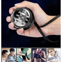 PALLA PER ALLENAMENTO RESISTENZA POLSO CON GIROSCOPIO LED ANTISTRESS RILASSANTE