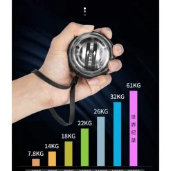 PALLA PER ALLENAMENTO RESISTENZA POLSO CON GIROSCOPIO LED ANTISTRESS RILASSANTE