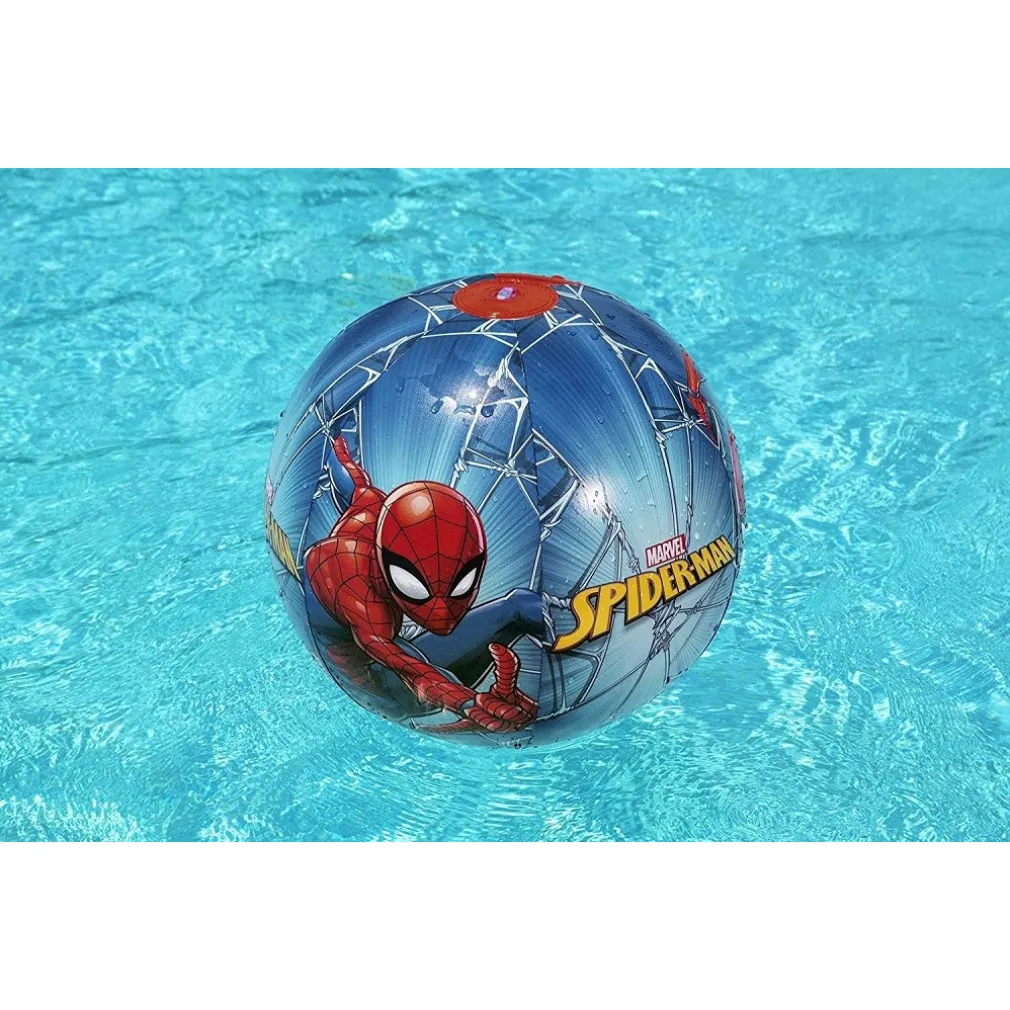 PALLONE GONFIABILE SPIDERMAN 51 CM MULTICOLORE BAMBINO PER MARE SPIAGGIA 98002