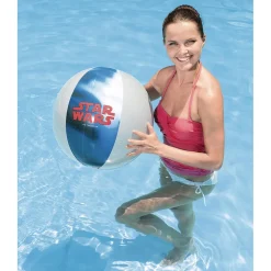 PALLONE MARE SPIAGGIA SPICCHI BLU GRIGIO STAR WARS 61 CM GONFIABILE BAMBINI 019969