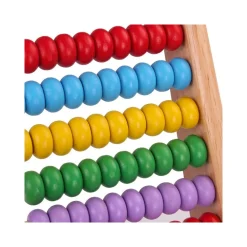 PALLOTTOLIERE ABACO CLASSICO CON TELAIO IN LEGNO CON PERLINE WOODEN TOYS