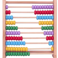 PALLOTTOLIERE ABACO CLASSICO CON TELAIO IN LEGNO CON PERLINE WOODEN TOYS