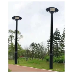 PALO IN FERRO PER LAMPIONE LED 3 METRI DA GIARDINO NERO DA ESTERNO PT-GD-3N