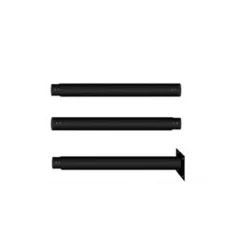 PALO IN FERRO PER LAMPIONE LED 3 METRI DA GIARDINO NERO DA ESTERNO PT-GD-3N