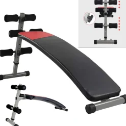 PANCA PER ADDOMINALI SOLLEVAMENTO PESI REGOLABILE SIT UP BENCH ESERCIZIO FISICO