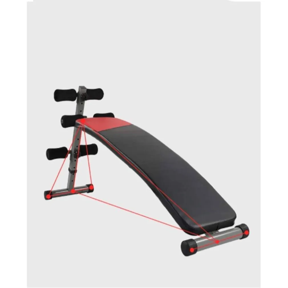 PANCA PER ADDOMINALI SOLLEVAMENTO PESI REGOLABILE SIT UP BENCH ESERCIZIO FISICO