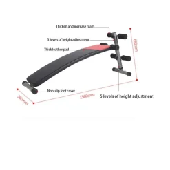 PANCA PER ADDOMINALI SOLLEVAMENTO PESI REGOLABILE SIT UP BENCH ESERCIZIO FISICO