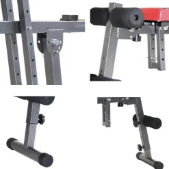 PANCA REGOLABILE MULTIFUNZIONE PIANA INCLINATA PESI ADDOMINALI BODYBUILDING
