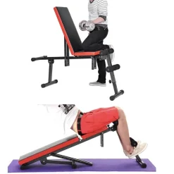 PANCA REGOLABILE MULTIFUNZIONE PIANA INCLINATA PESI ADDOMINALI BODYBUILDING