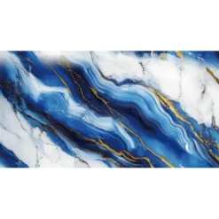 PANNELLO ADESIVO EFFETTO MARMO VENATURE ORO BLU 120X300CM PARETI PARASCHIZZI STANZA