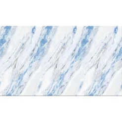 PANNELLO ADESIVO EFFETTO MARMO BIANCO CON RIFLESSI BLU 120X300CM PARETI PARASCHIZZI STANZA