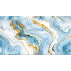 PANNELLO ADESIVO EFFETTO MARMO VENATO ORO AZZURRO 120X300CM PARETI PARASCHIZZI STANZA