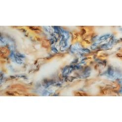 PANNELLO ADESIVO EFFETTO MARMO SFUMATO BLU ORO BIANCO 120X300CM PARETI PARASCHIZZI STANZA
