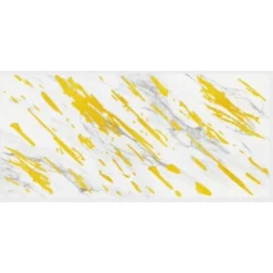 PANNELLO ADESIVO EFFETTO MARMO BIANCO STRIATO ORO PARETI PARASCHIZZI 300 X 60 CM