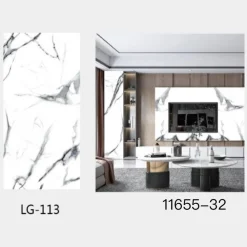 PANNELLO ADESIVO EFFETTO MARMO BIANCO VENATO PARETI PARASCHIZZI 300X60 CM STANZA