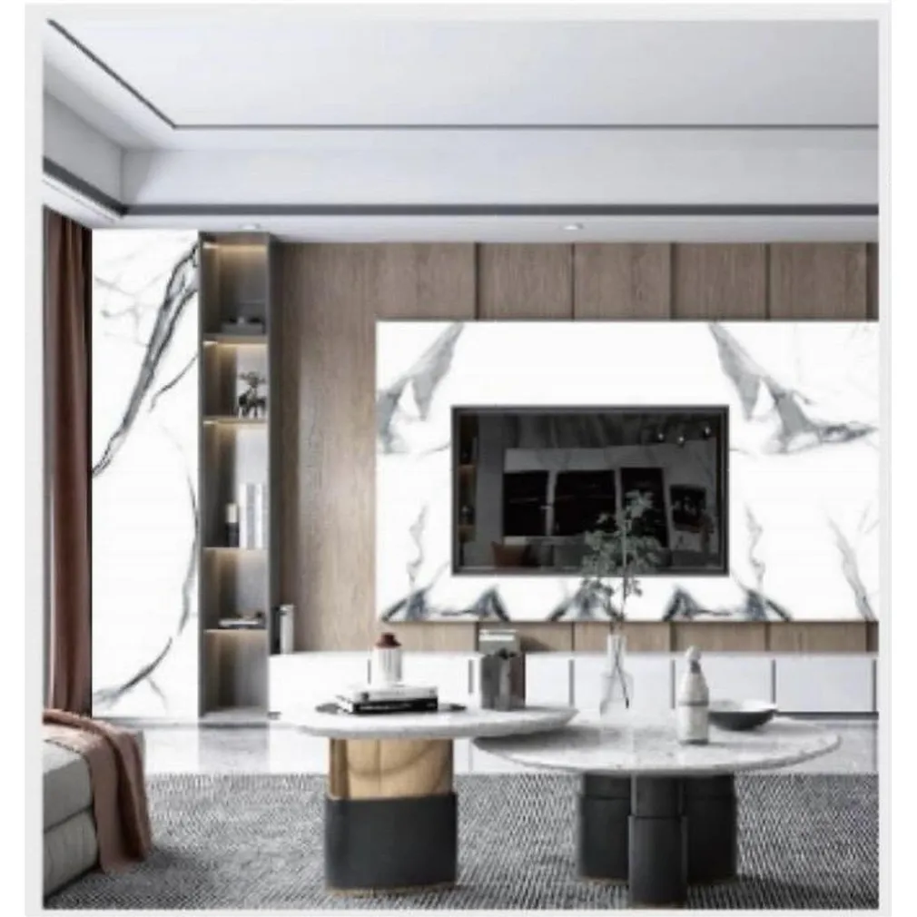 PANNELLO ADESIVO EFFETTO MARMO BIANCO VENATO PARETI PARASCHIZZI 300X60 CM STANZA