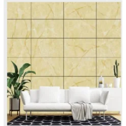 PANNELLO ADESIVO EFFETTO MARMO GIALLO PARETI PARASCHIZZI 300X60 CM STANZA CUCINA