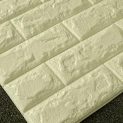 PANNELLO ADESIVO PER DECORAZIONE PARETE EFFETTO PIETRA MURO 70 X 60 CM BEIGE