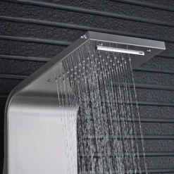 PANNELLO DOCCIA COLONNA CASCATA PIOGGIA UGELLI IDROMASSAGGIO SOFFIONE DOCCETTA