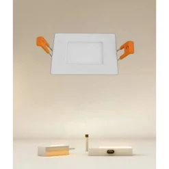 PANNELLO LED 3 WATT DA INCASSO QUADRATO BIANCO 85 MM LUCE 3000K-6500K IP20 00076