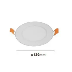 PANNELLO LED 6 WATT DA INCASSO ROTONDO BIANCO Ø120MM LUCE 3000K-6500K IP20 00021