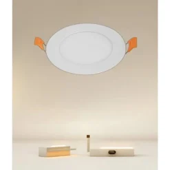 PANNELLO LED 6 WATT DA INCASSO ROTONDO BIANCO Ø120MM LUCE 3000K-6500K IP20 00021